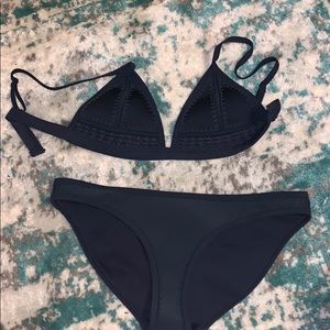 Navy Triagl Swimsuit